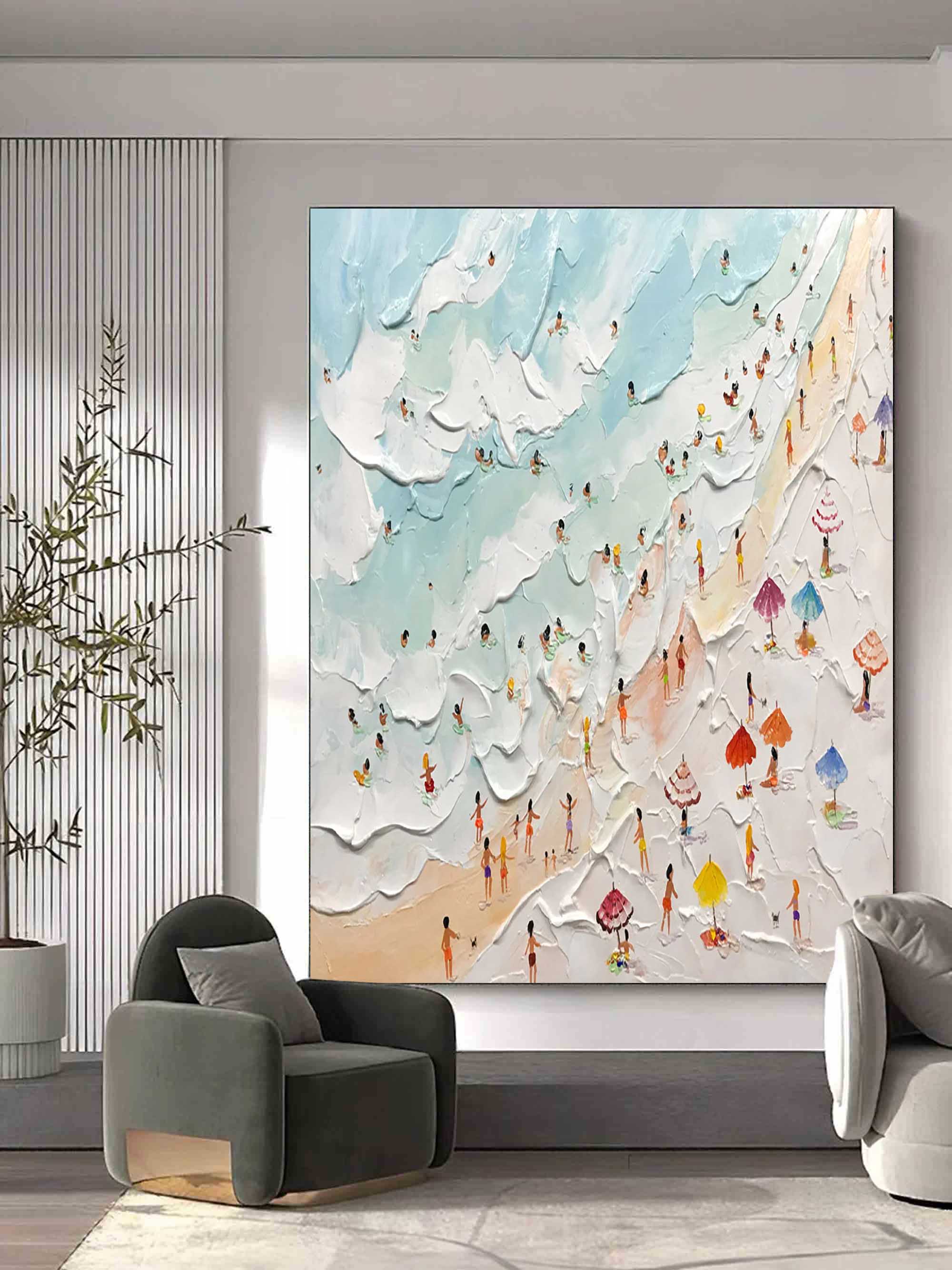 Vacation Arte Mural con Textura de Yeso - Letslighting