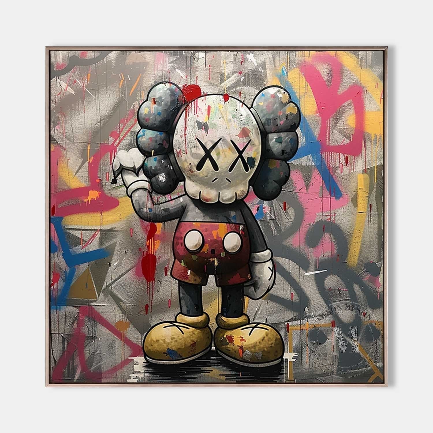 Kaws Arte de Grafiti Abstracto - Letslighting