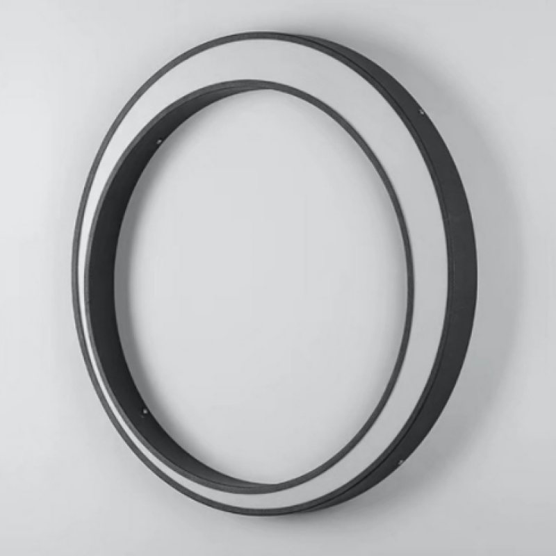 Elif Moderno Redondo Metal LED Aplique de Pared Exterior Negro