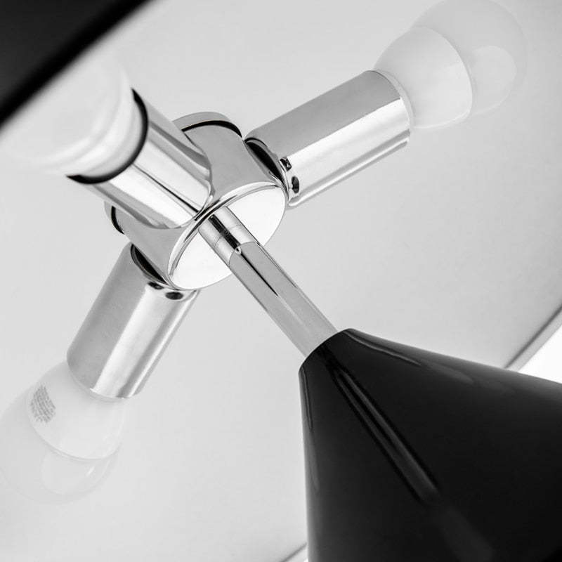 Arisha Moderna Minimalista Metal Lámpara de Mesa Negra/Blanca/Dorada