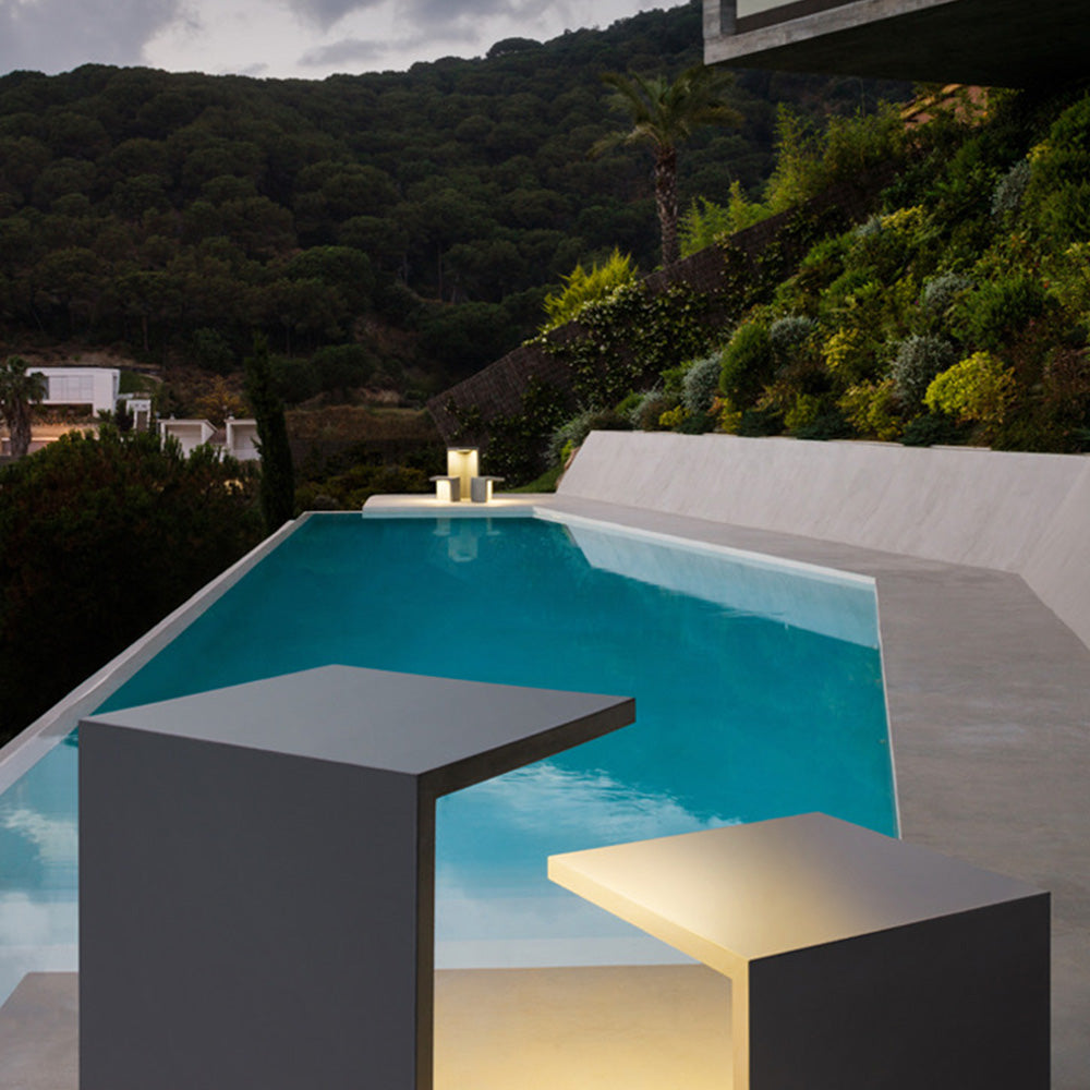 Ray Minimalista Solar Plegada Metal Lámpara Exterior