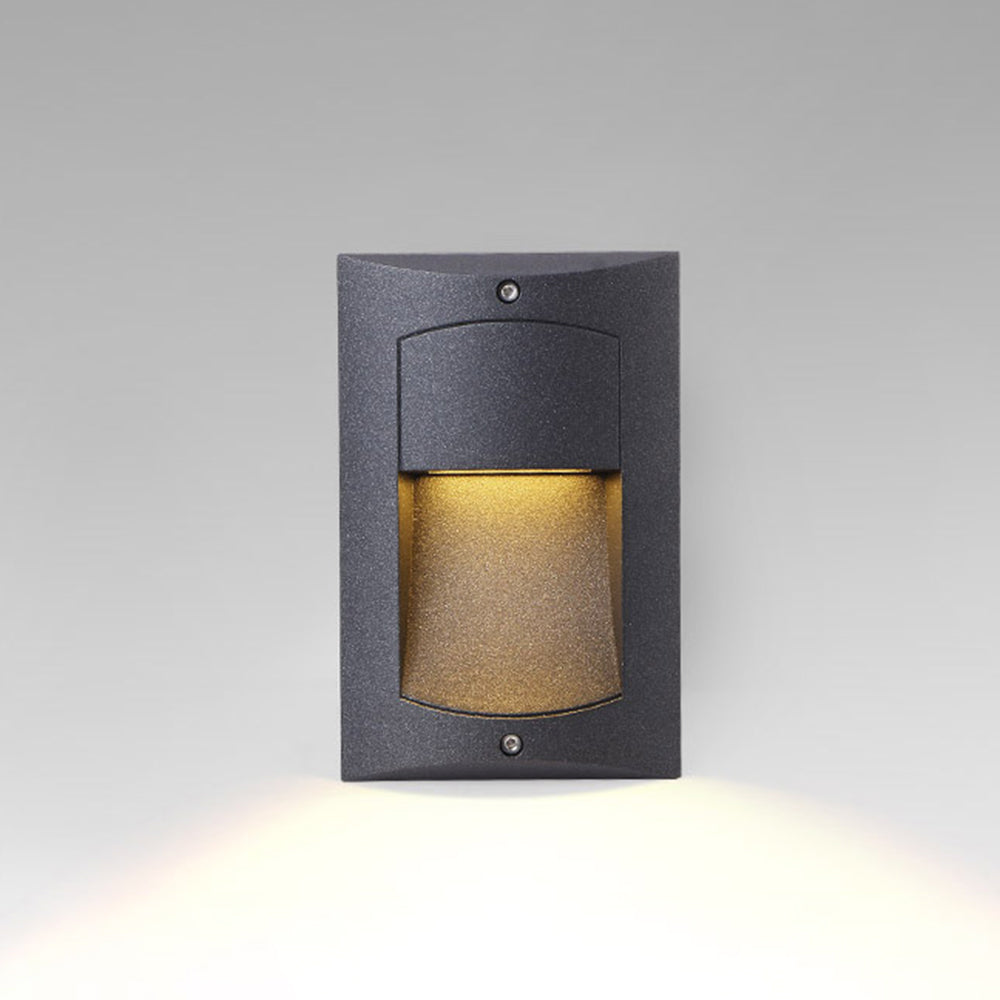 Ray Moderno Rectangular Metal Acrílico Aplique Eexterior