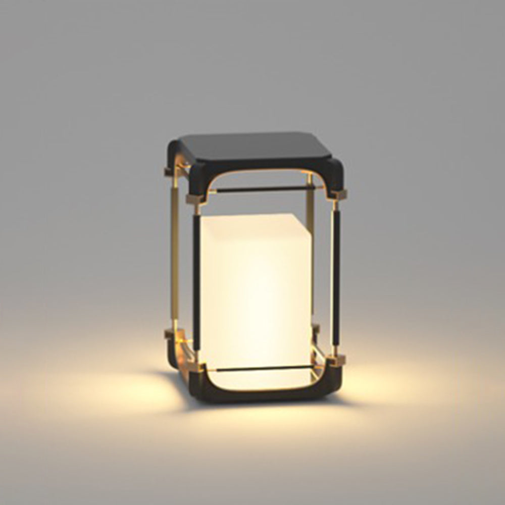 Ray Lámpara De Pie Exterior Simple Cubo Metal Acrílico Patio
