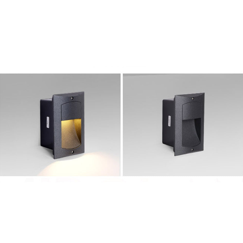 Ray Moderno Rectangular Metal Acrílico Aplique Eexterior