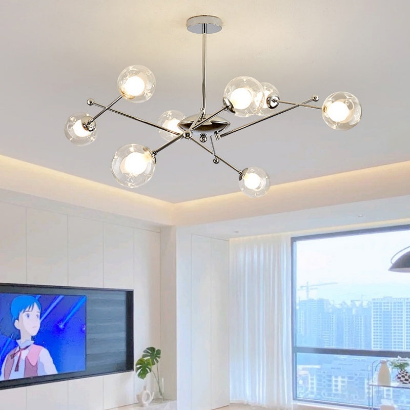 Valentina Moderno LED Lámparas de araña Cromo Vidrio Salón/Dormitorio