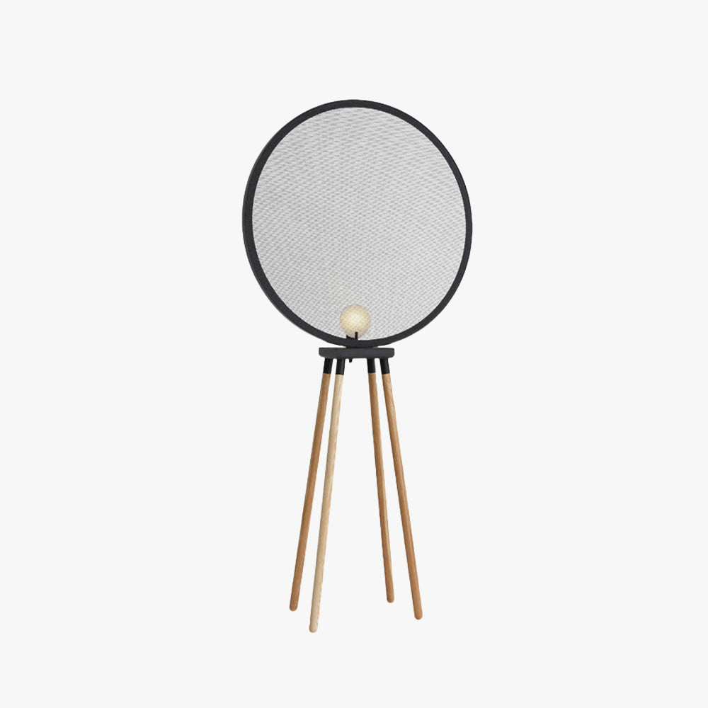 Mira Lámpara de Pie Metal/Madera Moderna Diseño Negra