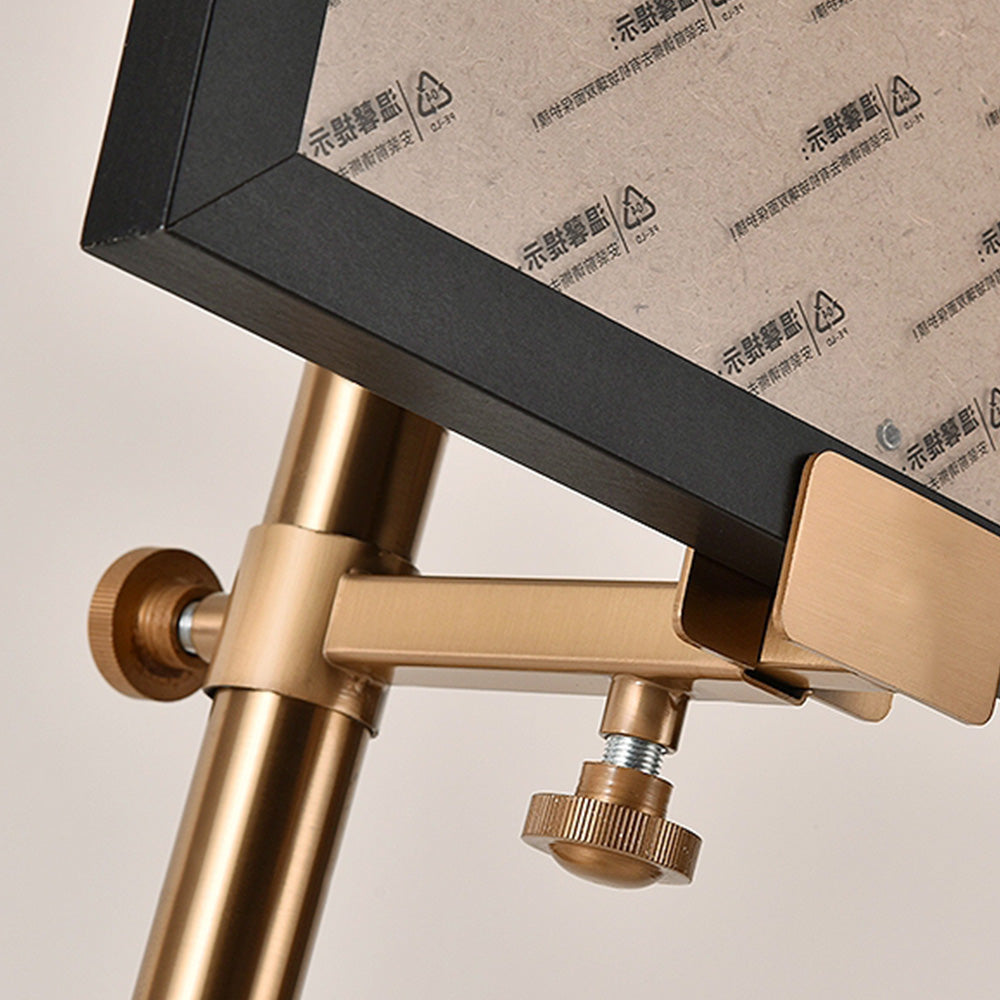 Mira Moderna Simple Metal/Vidrio Lámpara de Pie Dorada