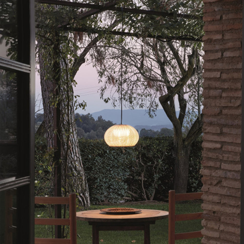 Ray Moderno Lámpara Colgante Exterior Metal Patio
