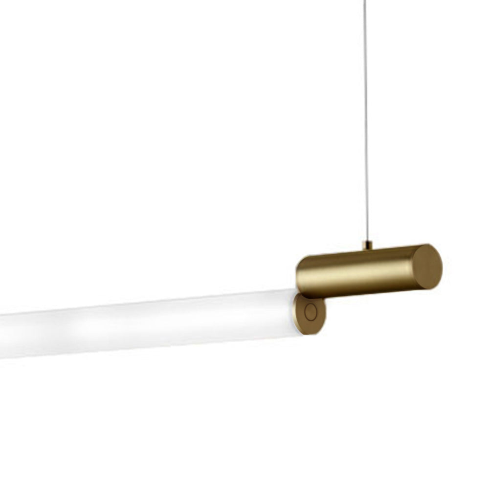 Arisha Moderna Aluminio Lineal Minimalista Lámpara Colgante Dorada