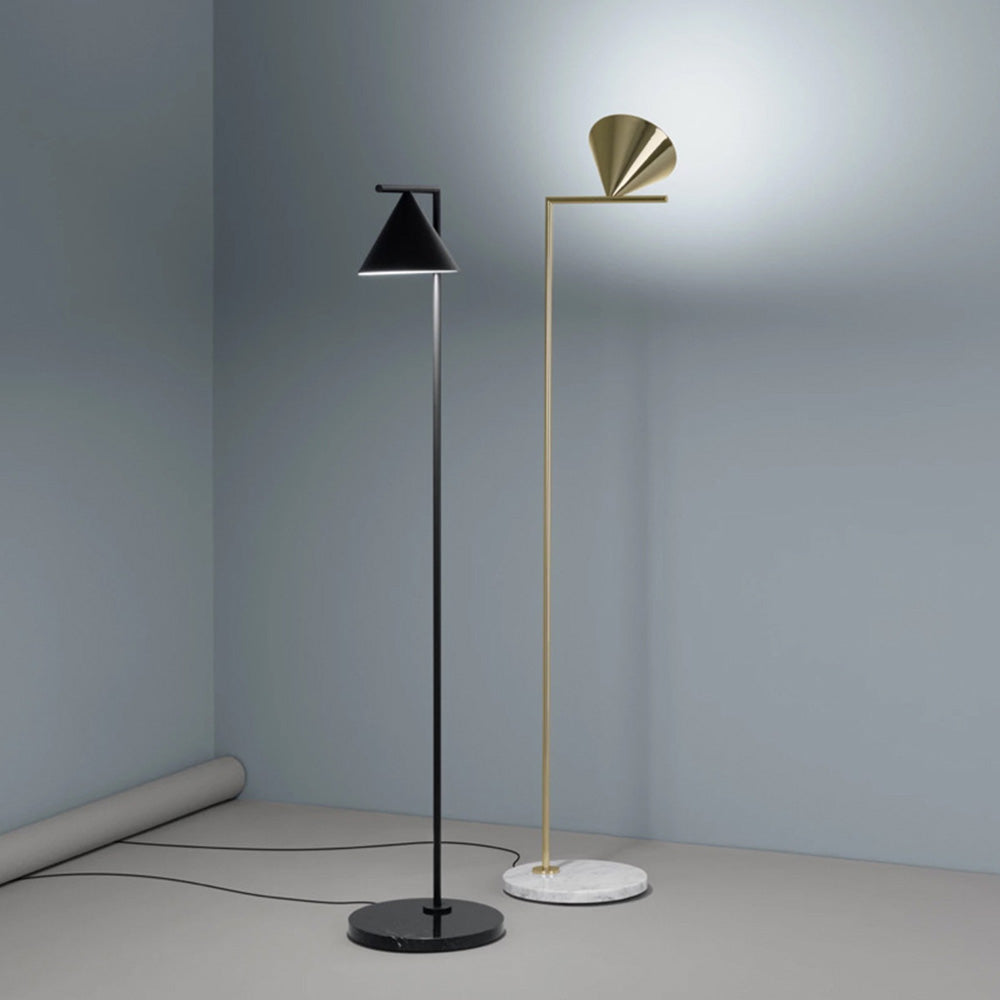 Mira Moderna Simple Metal Lámpara de Pie Negra/Dorada