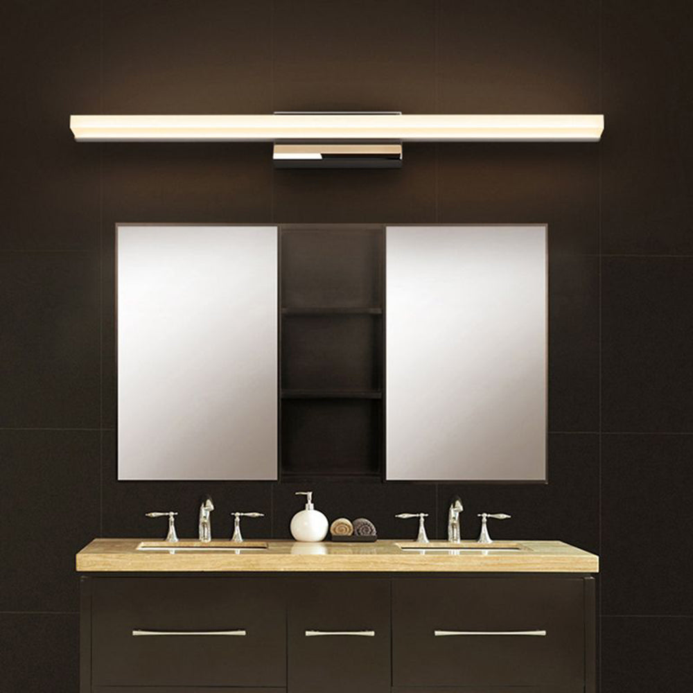 Arisha Moderno Mininalista Lineal Metal Aplique de Pared Negro/Cromo