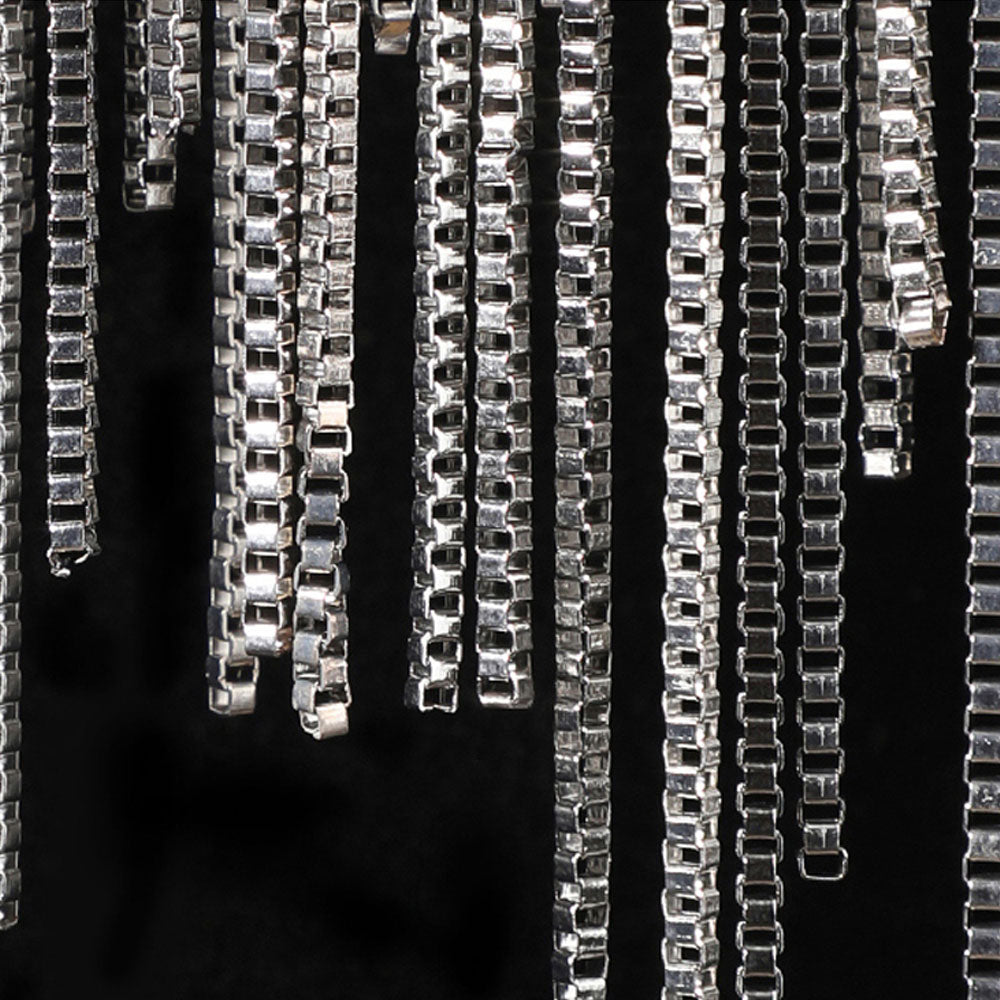 Arisha Diseño Cascadas Metal LED Aplique de Pared Plata