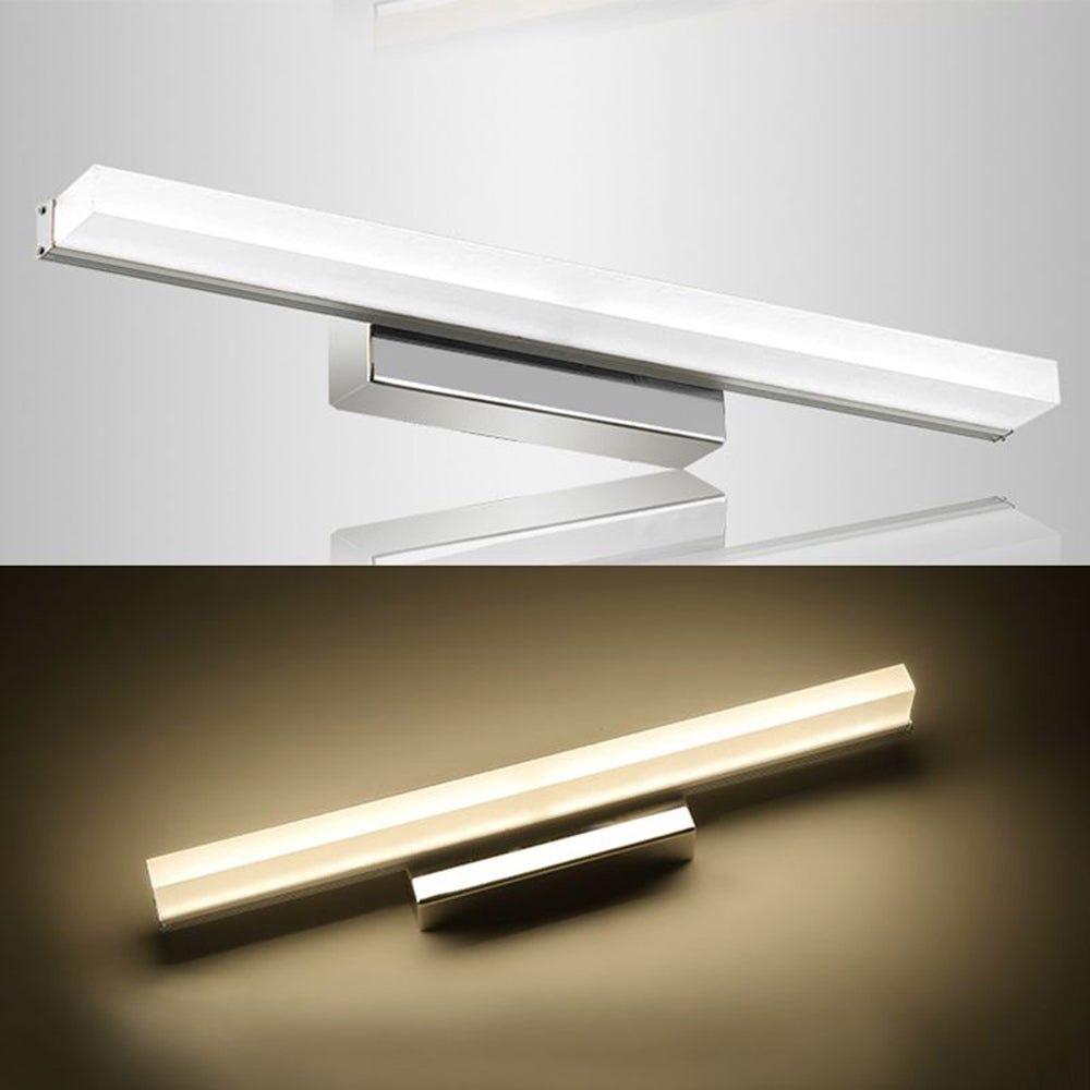 Arisha Moderno Lineal Metal/Acrílico LED Aplique de Pared Interior Plata