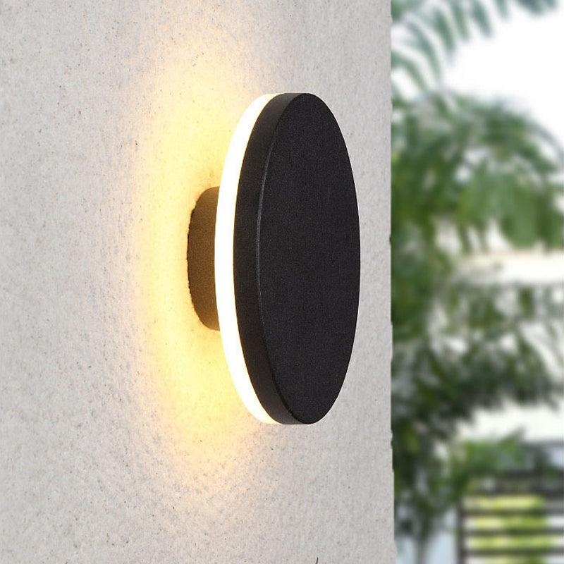 Ray Minimalista Moderno Redondo/Cuadrado Metal LED Aplique de Pared