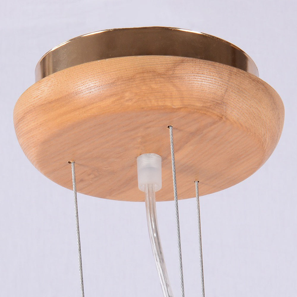 Arisha Moderna Diseño Irregular Madera Lámpara Colgante Madera