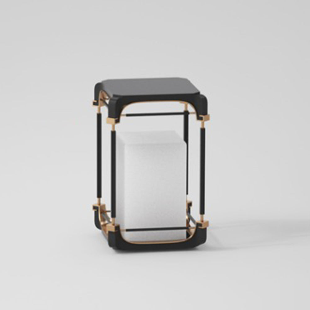 Ray Lámpara De Pie Exterior Simple Cubo Metal Acrílico Patio