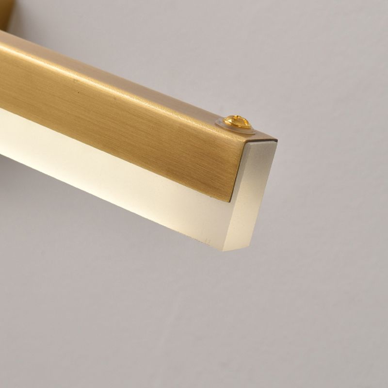 Arisha Moderno Lineal Metal/Acrílico Aplique de Pared Negro