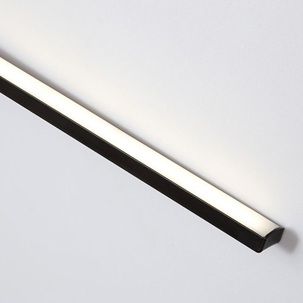 Arisha Moderno Minimalista Lineal Metal Aplique de Pared Negro