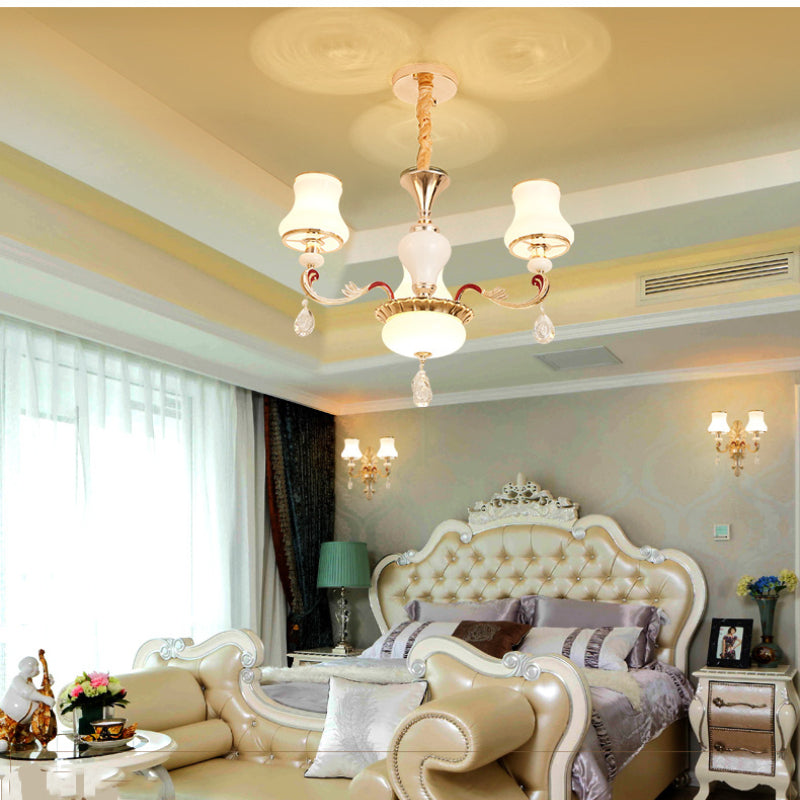 Silva Retro Lámpara Colgante Metal Vidrio Salón Comedor