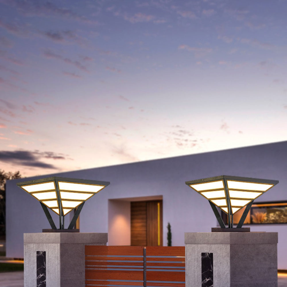 Ray Moderna Lámpara Exterior Cónico Metal Patio Jardín