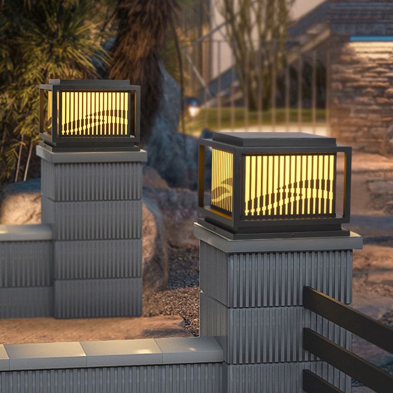 Ray Retro Lámpara Exterior LED Cubo Metal Patio Jardín