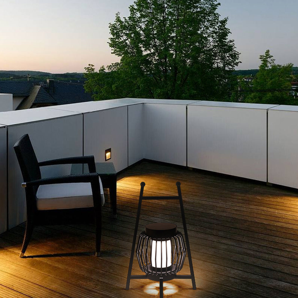 Ray Moderna Redonda Metal Lámpara Exterior Patio