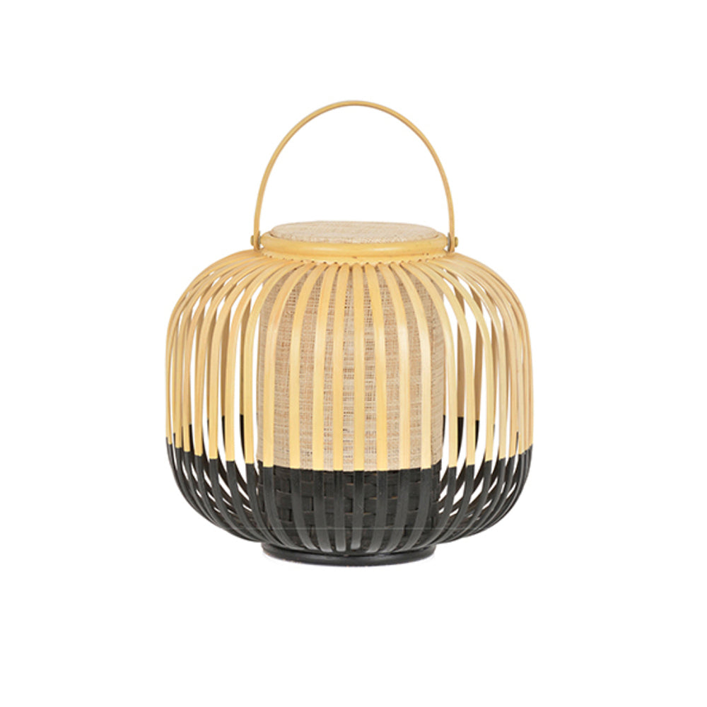 Muto Minimalista Lantern Bambú Acrílico Lámpara De Pie Exterior