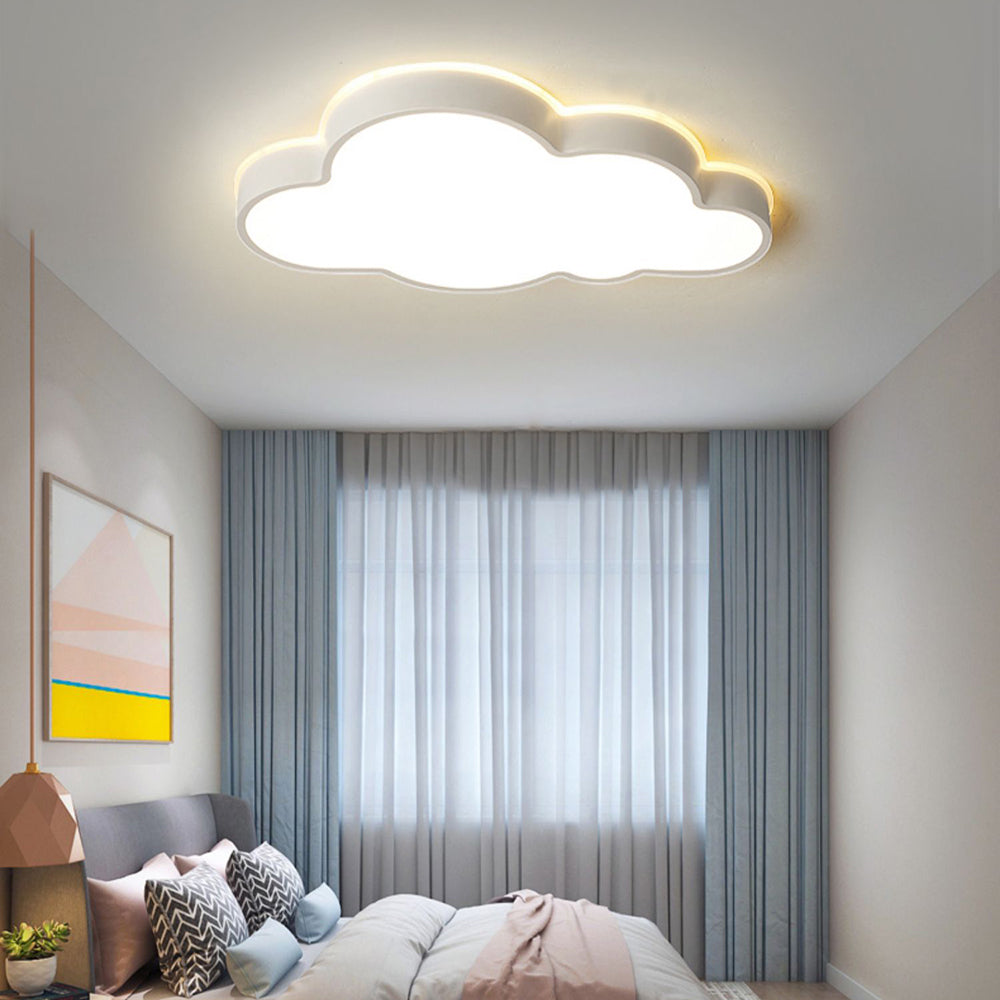 Arisha Moderna Decorativa Nube Metal Lámpara de Techo Blanca