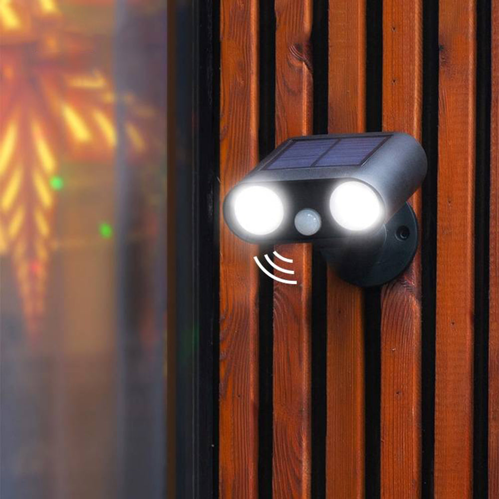 Ray Moderna Giratoria Acrílica Foco Aplique Exterior Noche Jardín