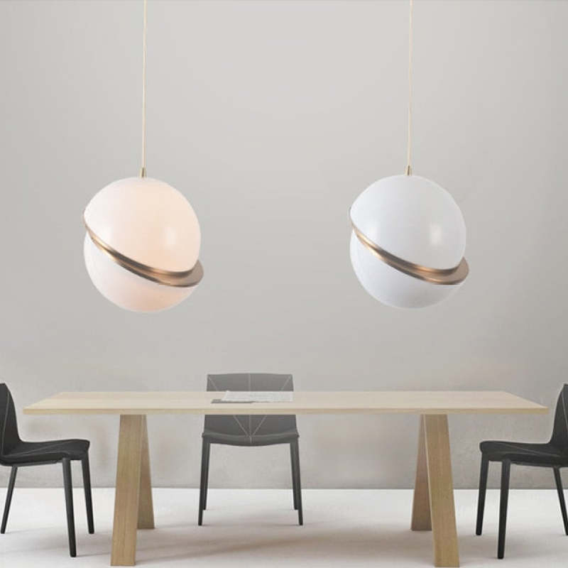 Arisha Moderna Bola LED Metal/Acrylic Lámpara Colgante Blanca