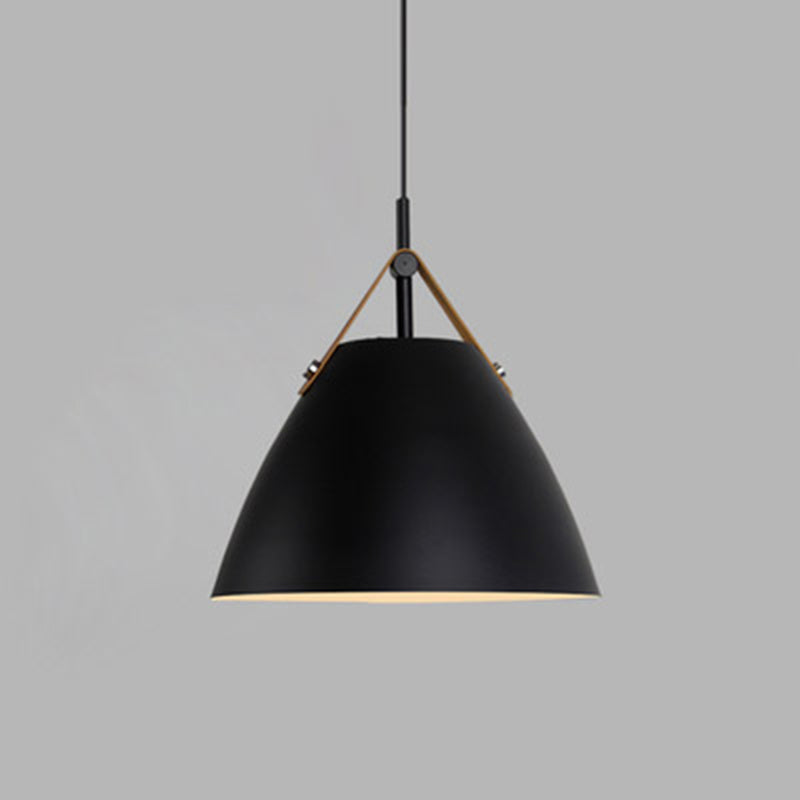 Arisha Moderna Cónico Metal Lámpara Colgante Negra/Blanca/Gris
