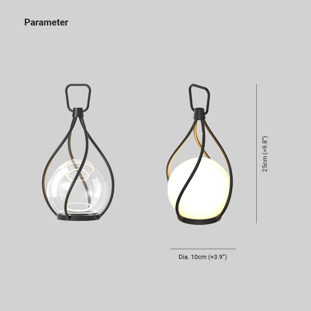 Ray Moderna Lámpara Colgante Exterior Burbuja Metal Patio