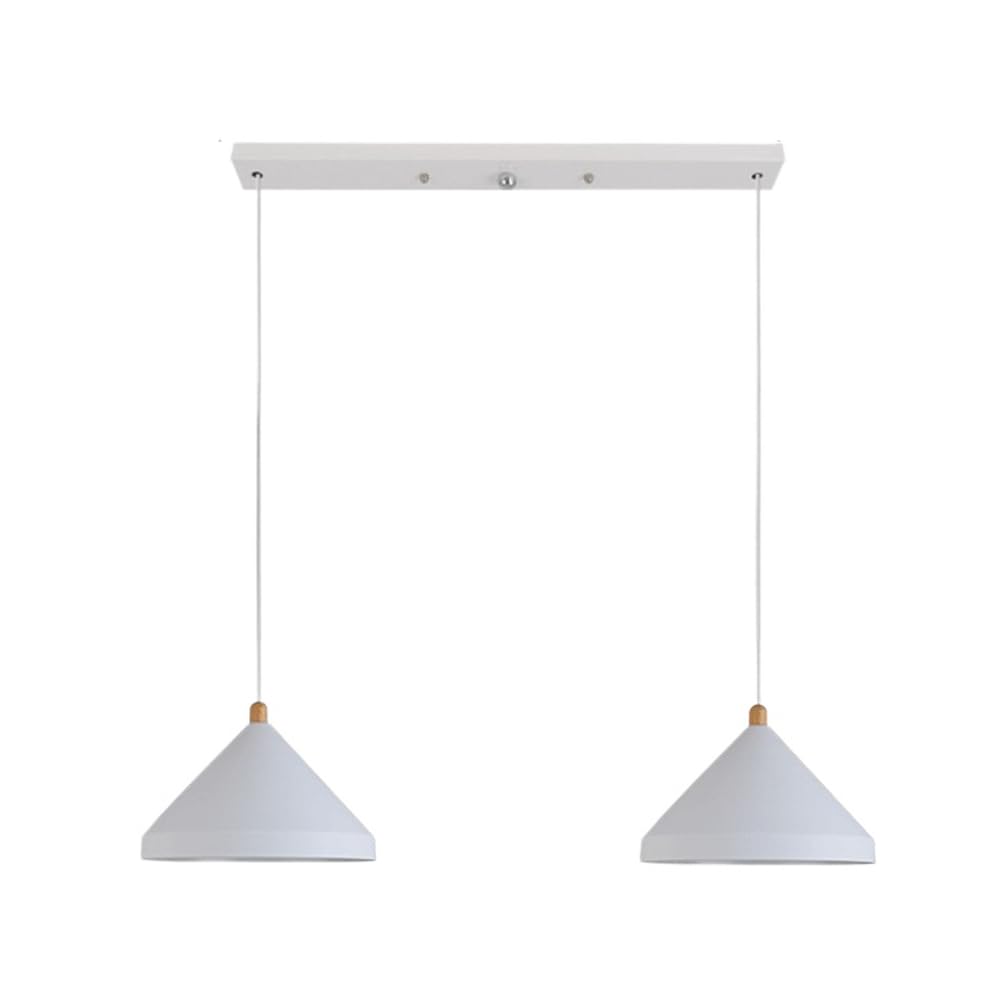 Valentina Industrial Metal Lámpara colgante Negro/Blanco Dormitorio/Comedor
