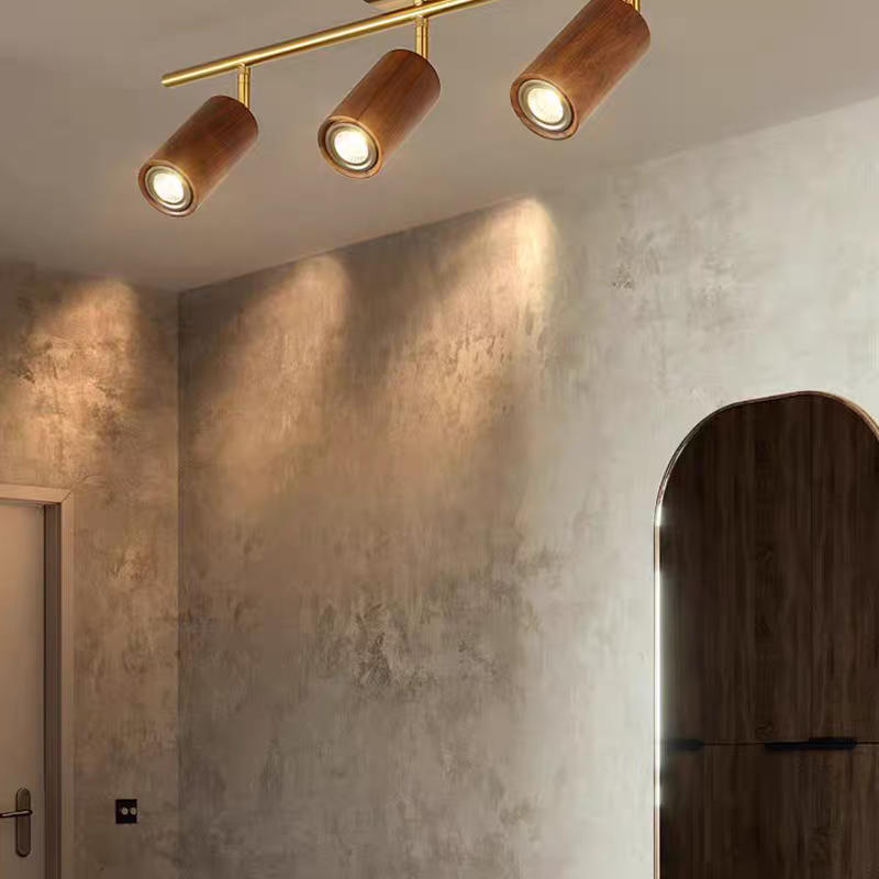 Liora Luz de riel LED de madera
