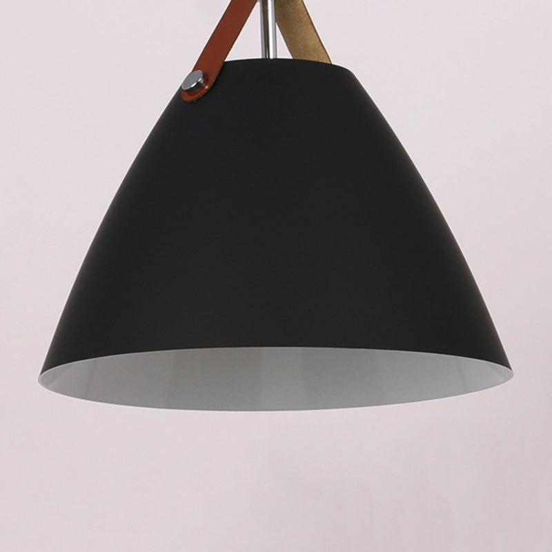 Arisha Moderna Cónico Metal Lámpara Colgante Negra/Blanca/Gris