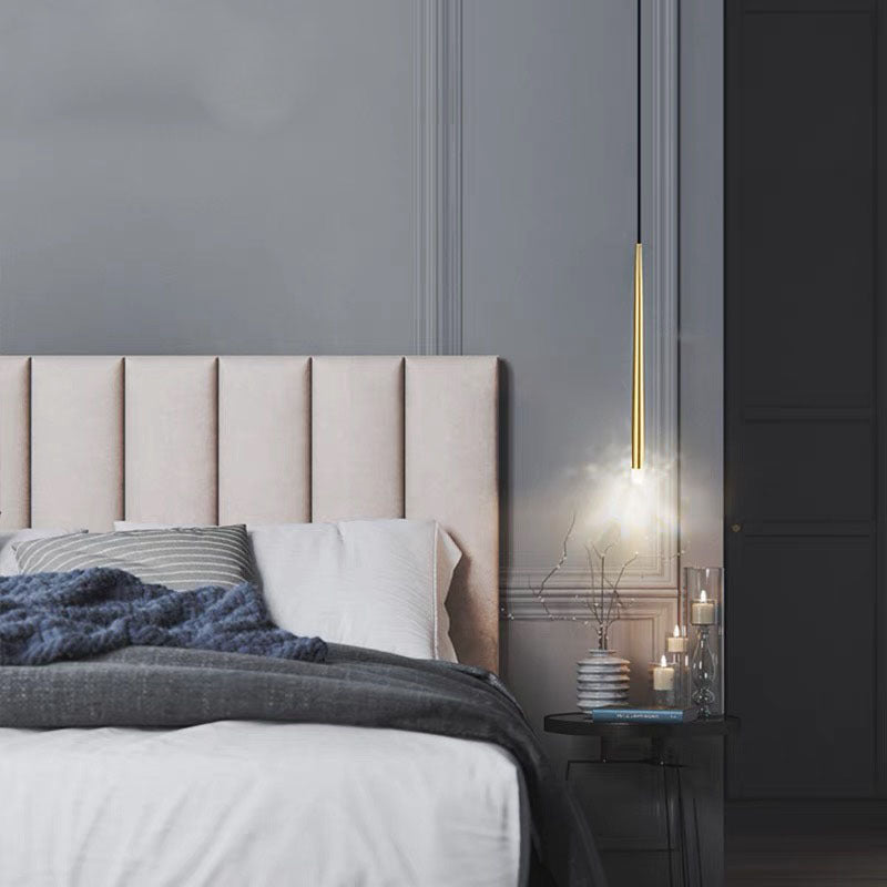 Arisha Moderna Lineal Metal/Acrílico Lámpara Colgante Dorada