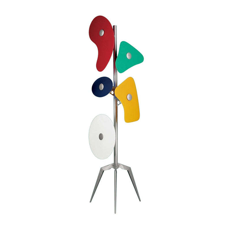 Morandi Modern Geométrico Metal LED Lámpara de Pie Blanca