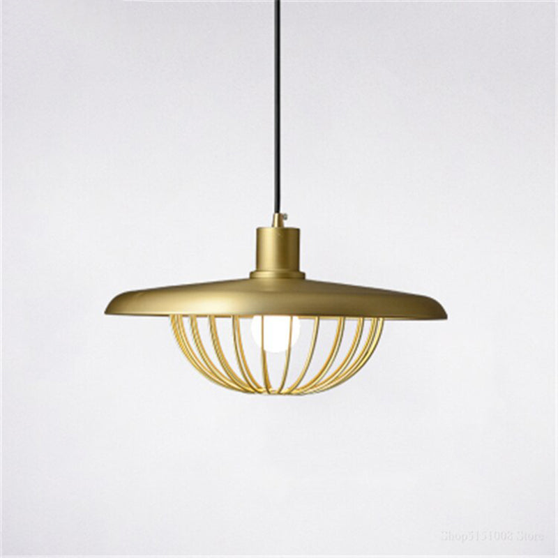 Arisha Moderna Diseño Metal Lámpara Colgante Ora/Gris/Marrón/Madera/Negra