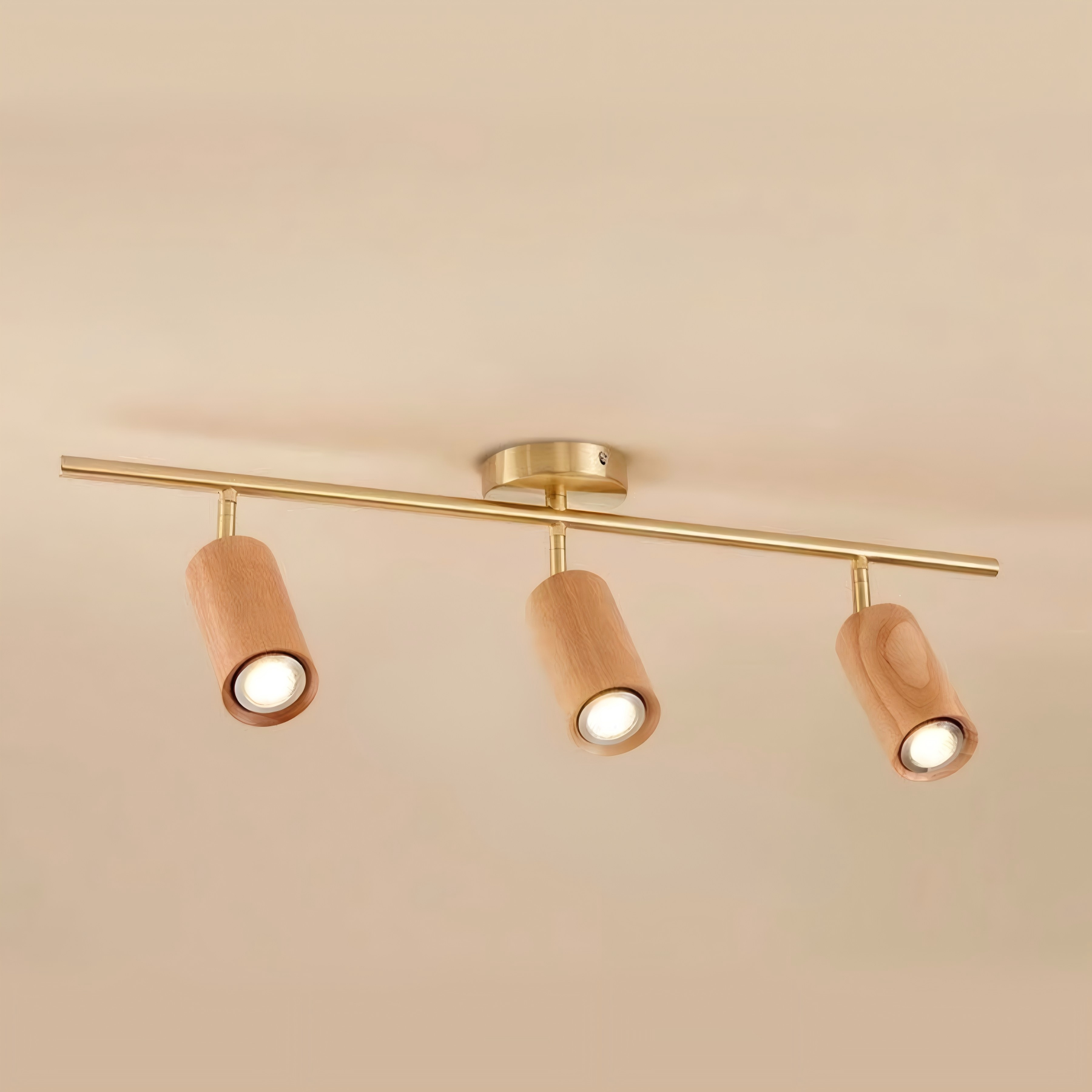 Liora Luz de riel LED de madera