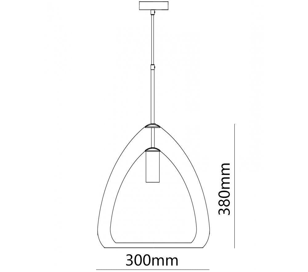 Futuristische Glass Pendant Light - Letslighting