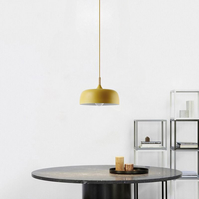 Arisha Lámpara Colgante Moderna Cúpula Metal Macaron Comedor