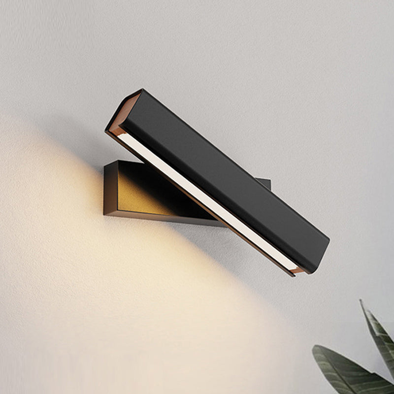 Arisha Moderna Rectángulo Metal LED Aplique de Pared Negra/Blanca