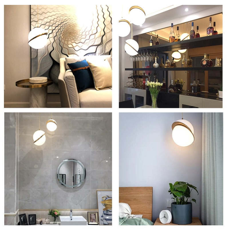 Arisha Moderna Bola LED Metal/Acrylic Lámpara Colgante Blanca