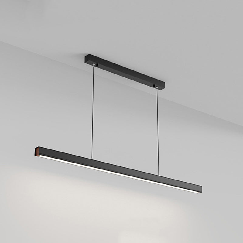 Arisha Minimalista lineal Metal/Madera Lámparas Colgantes Negra/Blanca