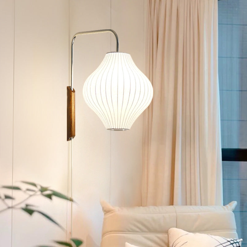 Ritta Moderno Redondo Metal Madera Interior Aplique Salón
