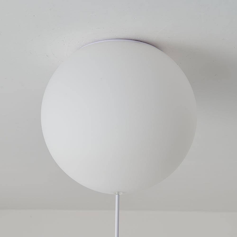 Aria Moderna Globo Acrílico LED Lámpara de Techo Blanca/Azul