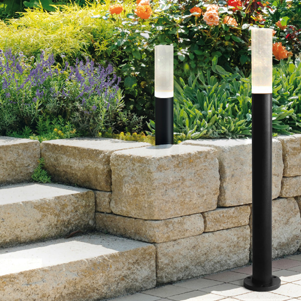 Ray Lámpara De Pie Exterior Cilíndrico Metal Jardín Patio