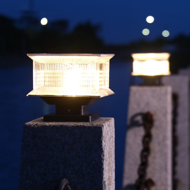 Ray Moderno Lámpara Exterior LED Cuboide Metal Patio