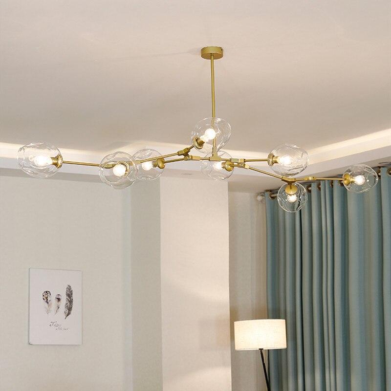 Valentina Diseño Molecular Bola Metal/Vidrio Lámpara Colgante Negra/Doroda