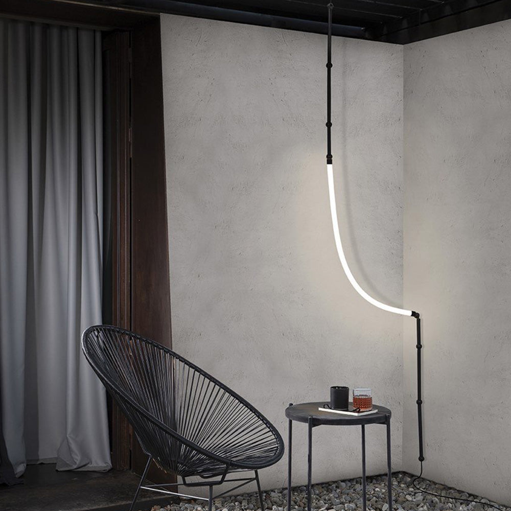 Arisha Moderna Minimalista Silicona/Metal Lámpara Colgante Negra